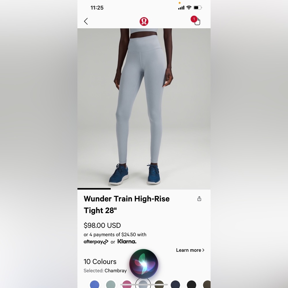 BNWT lululemon Wundertrain 8